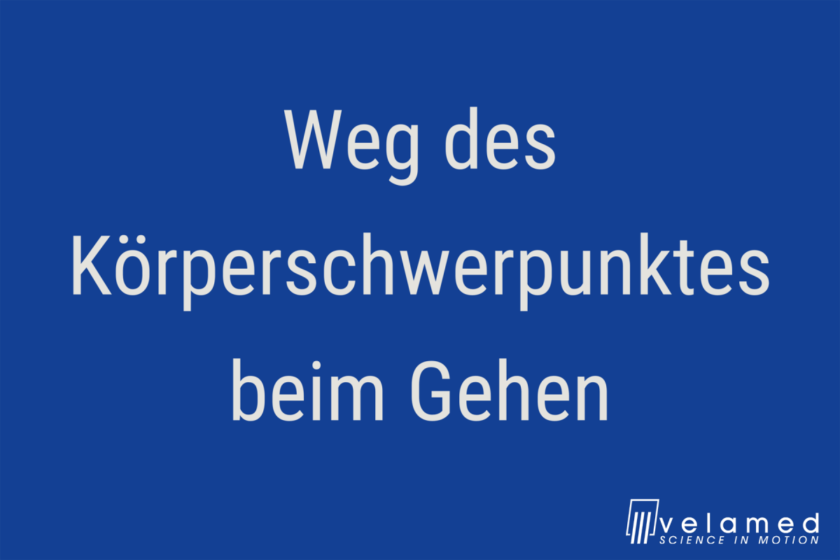 Weg des Körperschwerpunktes beim Gehen