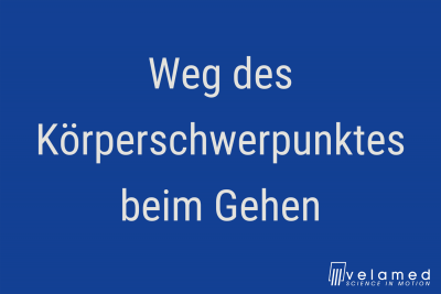 Weg des Körperschwerpunktes beim Gehen