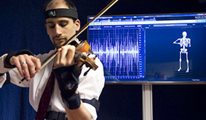 Geiger instrumentiert mit IMUs und EMG